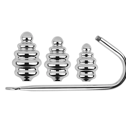 Anal Hooks Set Anal Ribbed GreatBenefit Hook Screw-in 8826 0916